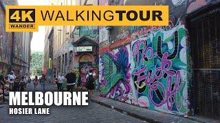 Hosier Lane Walking Tour in Melbourne, Australia (4K 60fps)