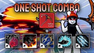 HALLOW SCYTHE ONE SHOT COMBO WITH BEST V2 MELEE | Blox Fruits | 30M Bounty