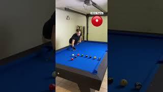 The perfect L drill on a 9ft pool table - with aiming visual  #billiards #drill #perfection