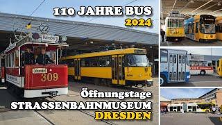 Straßenbahn Dresden - 110 Jahre Bus und Museumsöffnung Dresden 04/2023