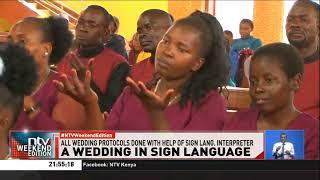 Couple with hearing impairment ties the knot in a sign language wedding