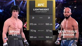 Bruce Lee vs Demetrious Johnson Full Fight - UFC 5 Fight Night