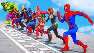 THE AVENGERS COMIC VS THE AVENGERS CLASSIC - Running Challenge #547 (Funny Contest) - GTA V Mods