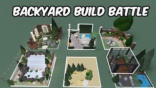 50K BACKYARD BUILD BATTLE IN BLOXBURG