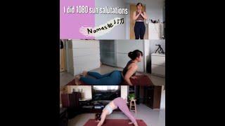 I did 108 sun salutations everyday for ONE week #shorts