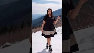 [4K] Real American AI Art Lookbook Stunning in the of Nature Model Mountains Modeling #shorts