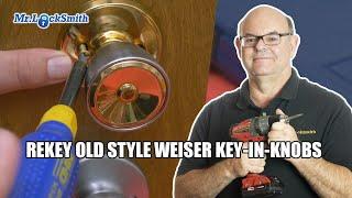 Rekey Old Style Weiser Key-in-Knobs | Mr Locksmith Video