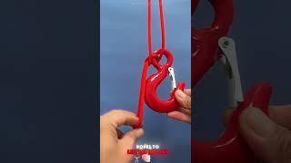 Methods of firmly tying ropes to lifting hooks