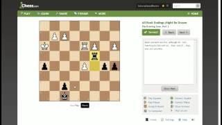 Chess Mentor Session #1- Defending in a Rook & Pawn Endgame