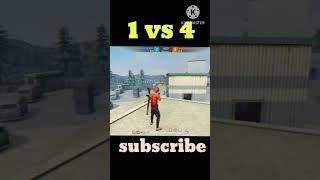 impossible 1 vs 4 clutch #pankaj# gaming #freefire