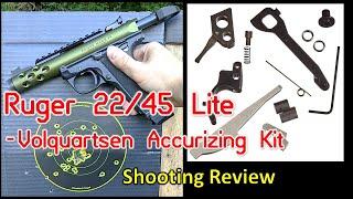 Ruger 22/45 Lite:  Orignal Parts vs Volquartsen Accurizing Kit