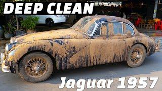 The Dirtiest Jaguar 1957 Gets an INSANE Deep Clean!