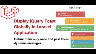 Display jQuery Toast Globally in Laravel Application | Show Toaster When session is created