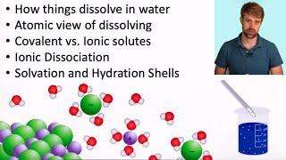 Aqueous Solutions, Dissolving, and Solvation