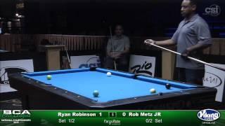 2015 9-Ball Men's Open Singles: Ryan Robinson vs Rob Metz Jr