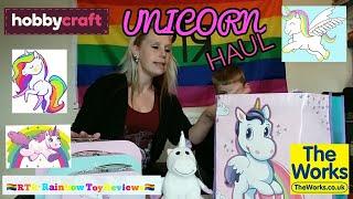 Unicorns, Unicorns + More Unicorns - Unicorn Haul From The Works + Hobbycraft!!!