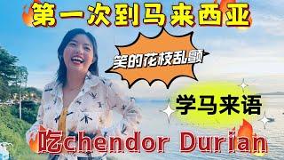 第一次來馬來西亞， 學馬來語， 吃Chendor Durian【煎蕊】，笑得花枝亂顫，太開心了