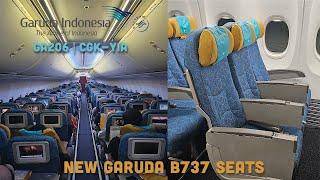 GARUDA INDONESIA New Seats B737-800 Jakarta to Yogyakarta (GA206)