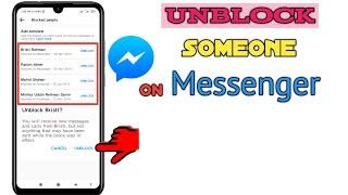 How to Unblock People On Facebook Messenger App Easily