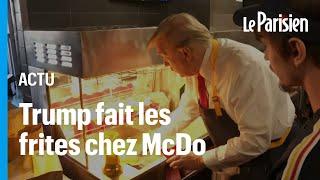 Donald Trump joue les serveurs chez McDo pour se moquer de Kamala Harris