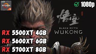 Black Myth: Wukong  RX 5500XT - RX 5600XT - RX 5700XT | GAMEPLAY |