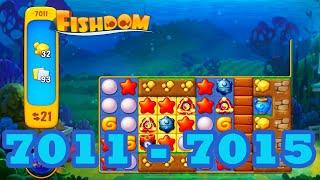 Fishdom Level 7011 - 7015 HD Walkthrough | 3 match puzzle | gameplay | android | 7012 | 7013 | 7014