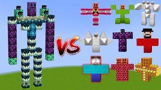 TITAN SCULK ENDERMAN vs All Minecraft Bosses - Minecraft Mob Battle