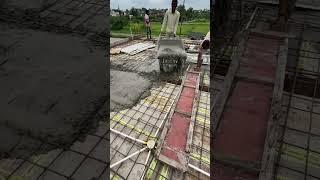 छत भरायी #home । Slab casting | #concrete #ratio