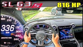 2025 Mercedes-AMG SL63 E is SUPER FAST! on the UNLIMITED AUTOBAHN