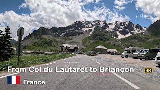 Road Trip Through France: Col Du Lautaret To Briançon - Scenic Drives In 4k