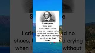 Shakespeare once said.. #motivation #shorts #youtube #quotes