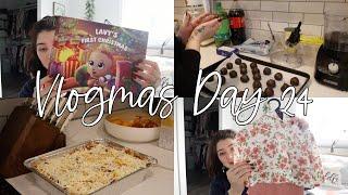 What Lavender Got For Christmas + Prepping for Christmas Dinner, 5 Cheese Lasagna  | Vlogmas Day 24