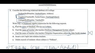 DBMS - Relational Algebra Questions with Solution - Part 1.