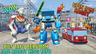 AKHIRNYA BUS TAYO BERUBAH JADI ROBOT KING TAYO, UPIN IPIN KAGET - GTA 5 SULTAN