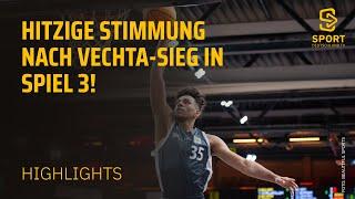 Rasta Vechta - JobStairs Giessen 46ers | Highlights - ProA, Playoffs Spiel 3 | SDTV Basketball