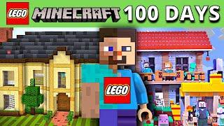 I spent 100 Days Building LEGO Minecraft…