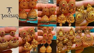 Tanishq latest Gold Antique earings with multiple stones starting just  5 grams #youtube #trending