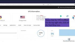 How to Start or Boot Your VPS Using Virtualizor - Rad Web Hosting