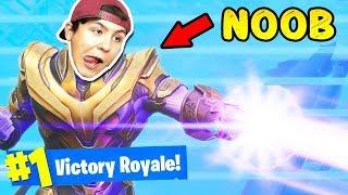 ALS NOOB THANOS KRIEGEN! [TUTORIAL] - Fortnite Battle Royale