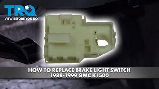 How to Replace Brake Light Switch 1988-1999 GMC K1500