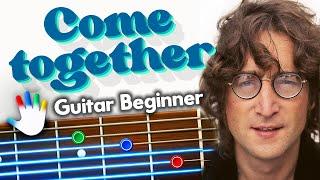 Come Together Guitar Lessons for Beginner The Beatles Tutorial | How To Play Chords