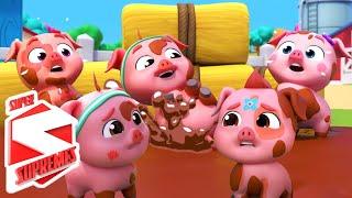 Five Little Piggies, Animals Cartoon Videos and Nursery Rhymes for Kids