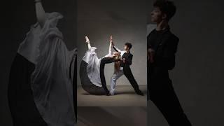  Model poses for photoshoot Ballet. Model Anna and Artem