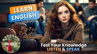 My First Day at University | Learn English with Sarah | Practice English