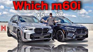 2025 BMW x5 m60i vs BMW x7 m60i Which One is Better :All Specs &Test Drive