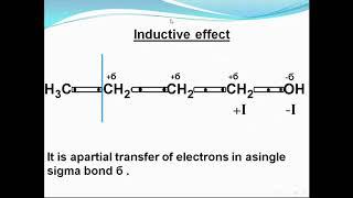 Organic inductive and mesomeric " Resonance "  حركة الكترونات الرابطة باى وسيجما " الريسونانس "