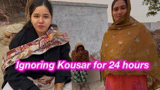 Ignoring Kusar for 24 hours | Sitara yaseen vlog