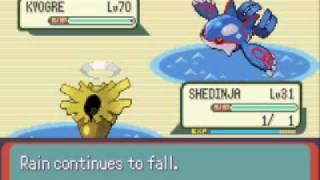 shedinja VS kyogre