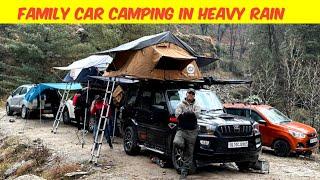 Family car camping in rain | @Ghumakkadbugz @Himachali.Traveller  @TravelWithShaivi