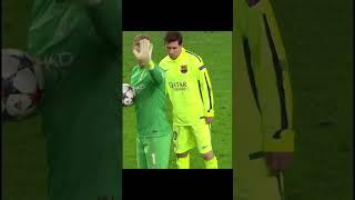 Messi sneaks on Joe Hart #soccer #football #sports  #shorts #fifa